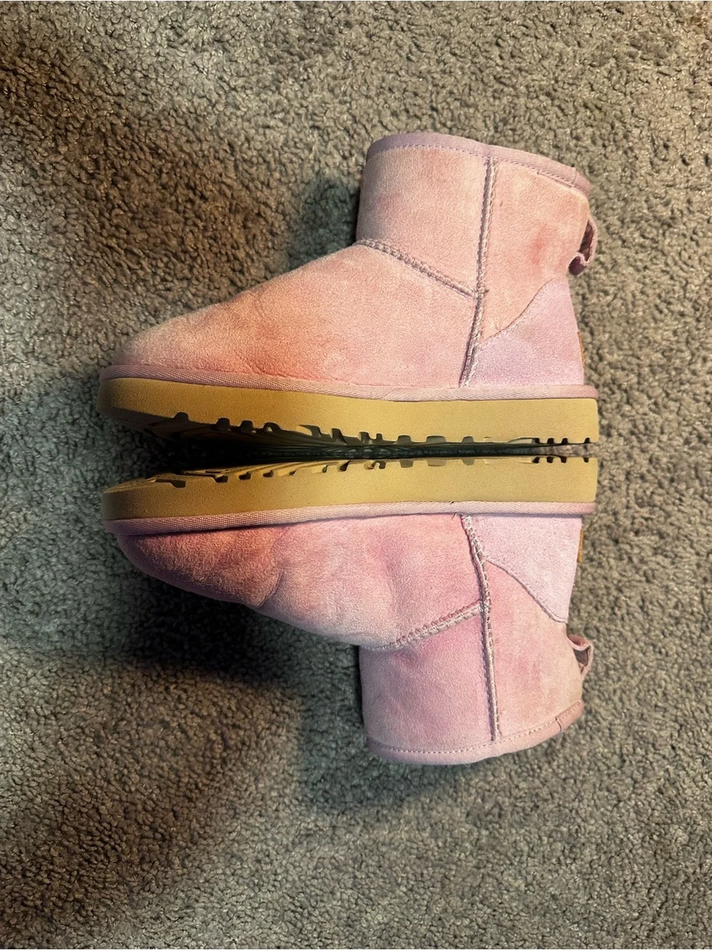 Pink Classic Mini suede Uggs